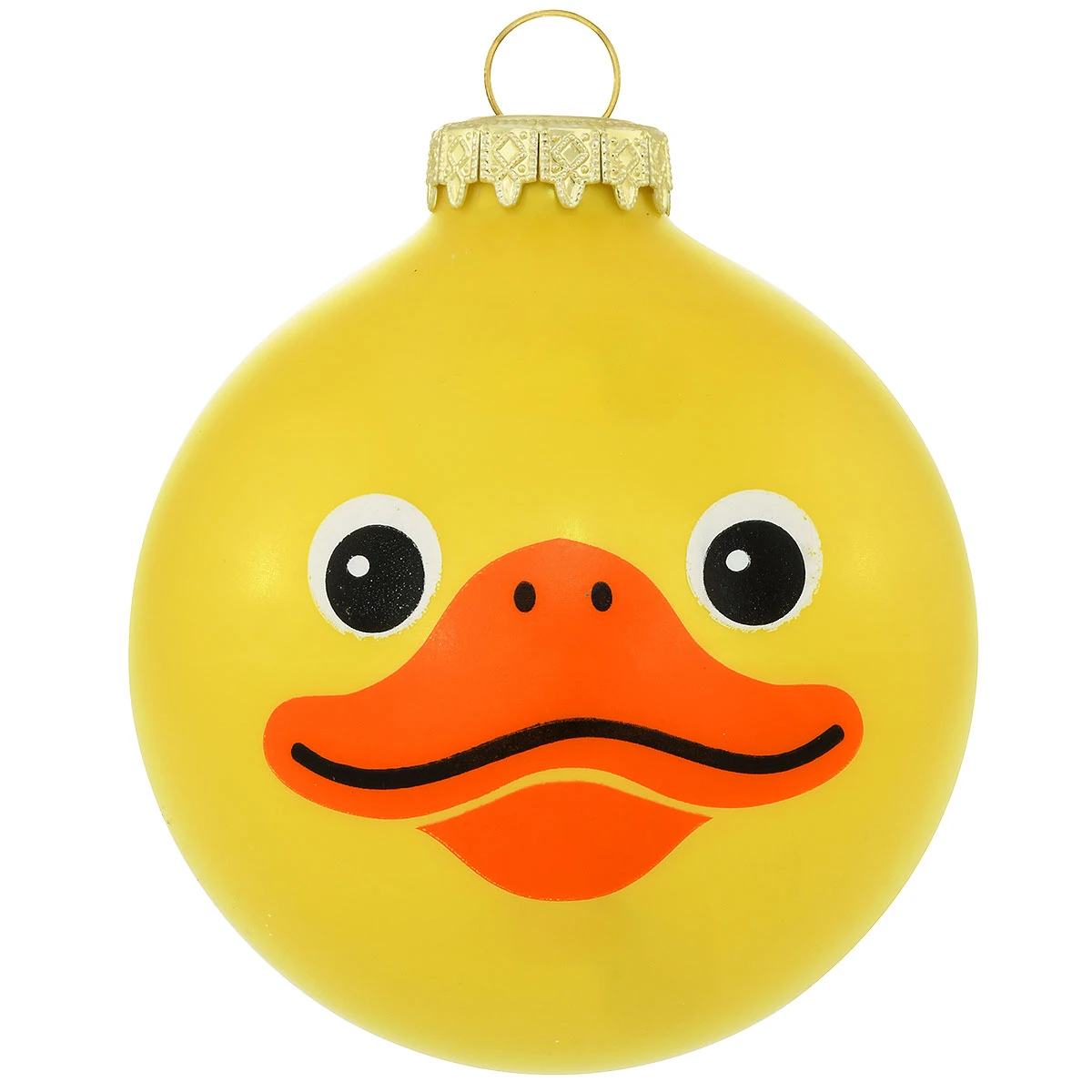 Personalized Yellow Duck Face Glass Ornament 4 Personalized Yellow Duck Face Glass Ornament - Image 2