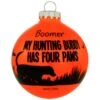 Personalized Hunting Buddy Has Paws Glass Ornament Orange 2 Personalized Hunting Buddy Has Paws Glass Ornament Orange -Holiday Decoration Store 1206334 web 1.default