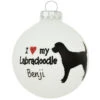 Personalized I Love My Labradoodle Glass Ornament 1 Personalized I Love My Labradoodle Glass Ornament -Holiday Decoration Store 1206366 web 1.default