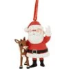 Santa With Rudolph Resin Ornament -Holiday Decoration Store 1206438 web 1.default