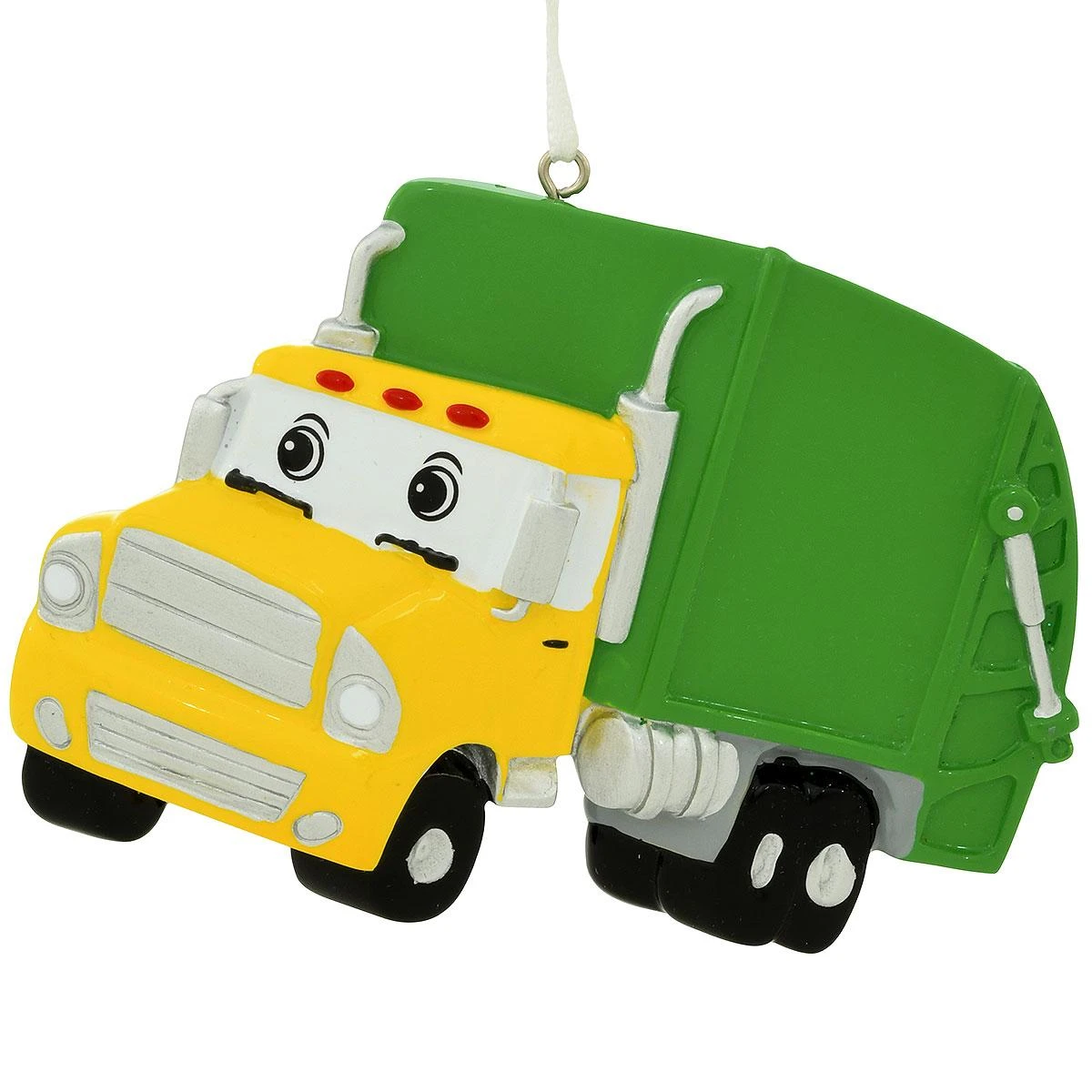 Personalized Yellow And Green Garbage Truck Ornament 4 Personalized Yellow And Green Garbage Truck Ornament - Image 2