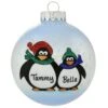 Personalized Penguin Parent And Child Glass Sparkle Ornament -Holiday Decoration Store 1207032 web 1.default