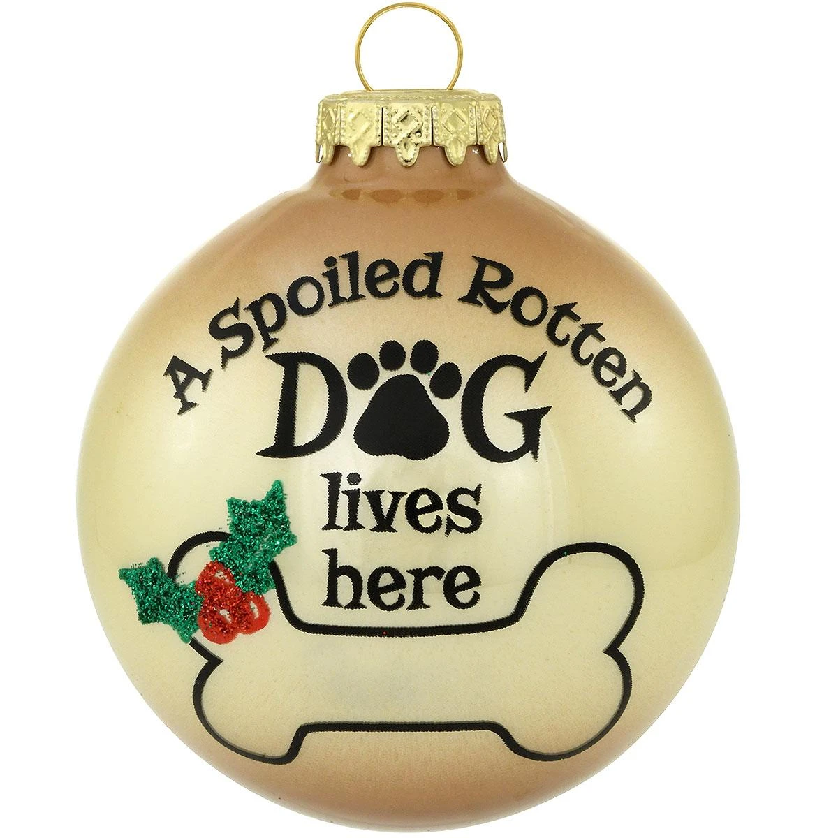 Personalized Spoiled Rotten Dog Glass Ornament 4 Personalized Spoiled Rotten Dog Glass Ornament - Image 2