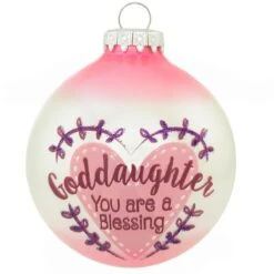 Personalized Goddaughter You Are A Blessing Glass Ornament 5 Personalized Goddaughter You Are A Blessing Glass Ornament -Holiday Decoration Store 1207254 web 2