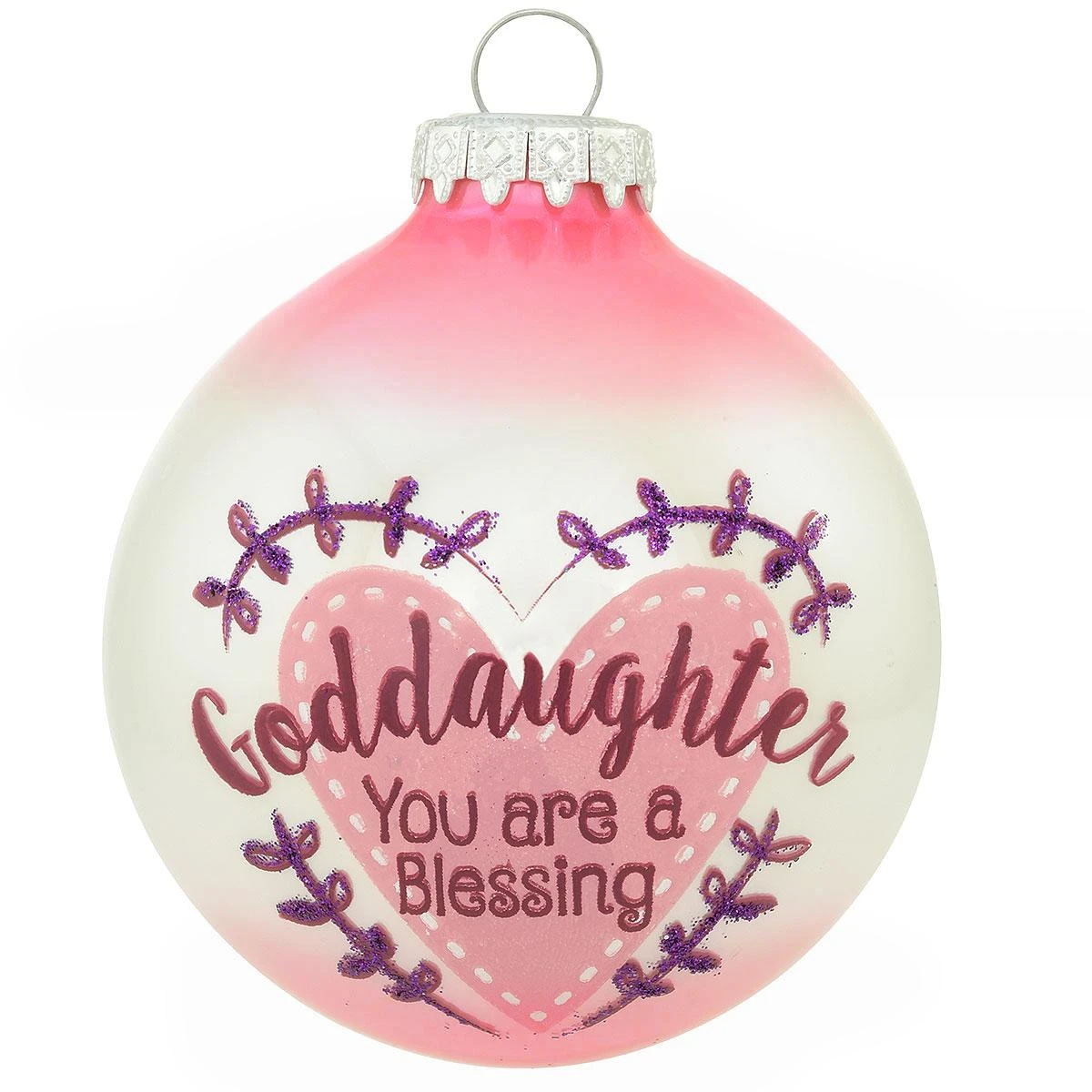 Personalized Goddaughter You Are A Blessing Glass Ornament 4 Personalized Goddaughter You Are A Blessing Glass Ornament - Image 2