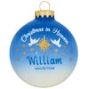 Personalized Christmas In Heaven With Doves Ornament