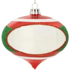 Personalized Red And Green Reflector Glass Ornament -Holiday Decoration Store 1207501 web 2