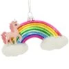 Unicorn With Rainbow Glass And Resin Ornament -Holiday Decoration Store 1207503 web 1.default
