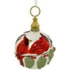 Cardinals 6.5 Inch White Glass Ornament -Holiday Decoration Store 1208768 web 1.default