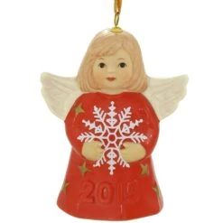 2019 Cherry Red Annual Angel Bell Ornament