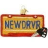 New Driver License Plate Glass Ornament -Holiday Decoration Store 1209769 web 1.default