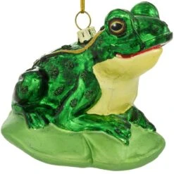 Frog On Lily Pad Ornament