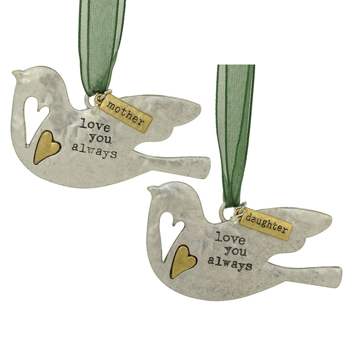 Mother And Daughter Dove Ornament Set Of 2 4 Mother And Daughter Dove Ornament Set Of 2 - Image 2