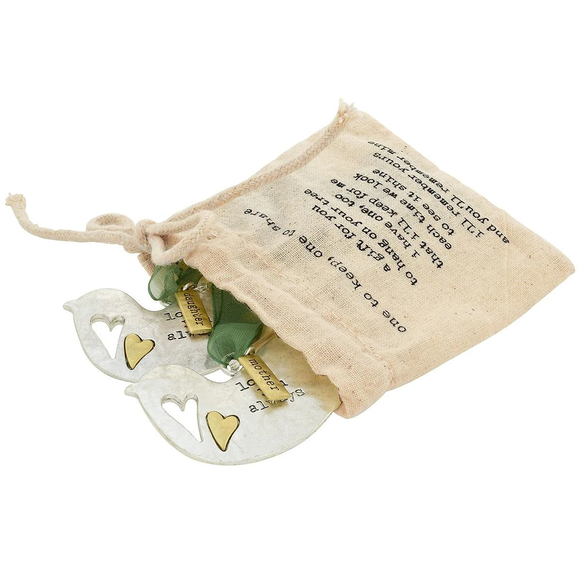 Mother And Daughter Dove Ornament Set Of 2 5 Mother And Daughter Dove Ornament Set Of 2 - Image 3