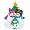Personalized Snow Family With 1 Child Resin Ornament -Holiday Decoration Store 1211785 web 1.default
