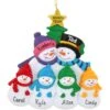 Personalized Snow Family With 4 Children Resin Ornament -Holiday Decoration Store 1211788 web 1.default