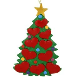 Personalized Christmas Tree Of Hearts Ornament 7 Personalized Christmas Tree Of Hearts Ornament -Holiday Decoration Store 1211824 web 3