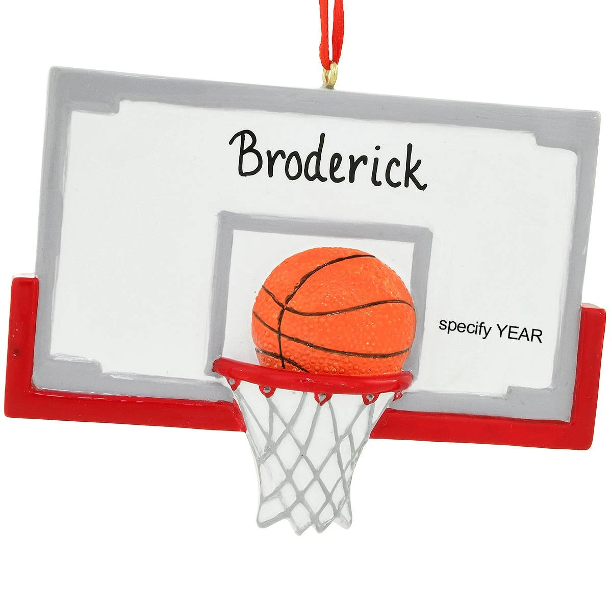 Personalized Basketball Hoop With Ball Resin Ornament 3 Personalized Basketball Hoop With Ball Resin Ornament