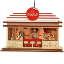 Soda Shop Coca Cola Ginger Cottage Ornament