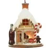 Santa's Workshop Coca Cola Ginger Cottage Ornament -Holiday Decoration Store 1212304 web 1.default