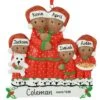 Personalized African American Pajama Family Of 5 Resin Ornament 2 Personalized African American Pajama Family Of 5 Resin Ornament -Holiday Decoration Store 1212421 web 1.default