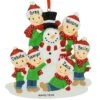 Personalized Family Of 6 Building Snowman Ornament 2 Personalized Family Of 6 Building Snowman Ornament -Holiday Decoration Store 1212438 web 1.default