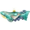 Whale And Baby Glass Ornament