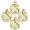 Silver With Gold Swirl And Snowflakes Ornament Set Of 4 -Holiday Decoration Store 1212565 web 1.default