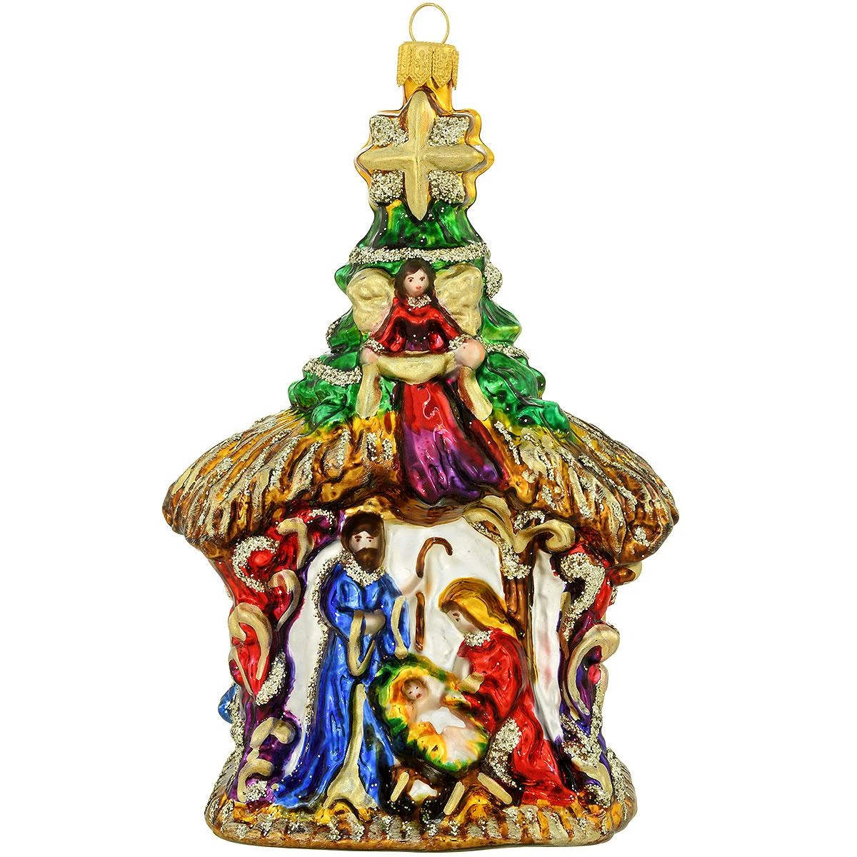 Nativity Glass Form Ornament 3 Nativity Glass Form Ornament