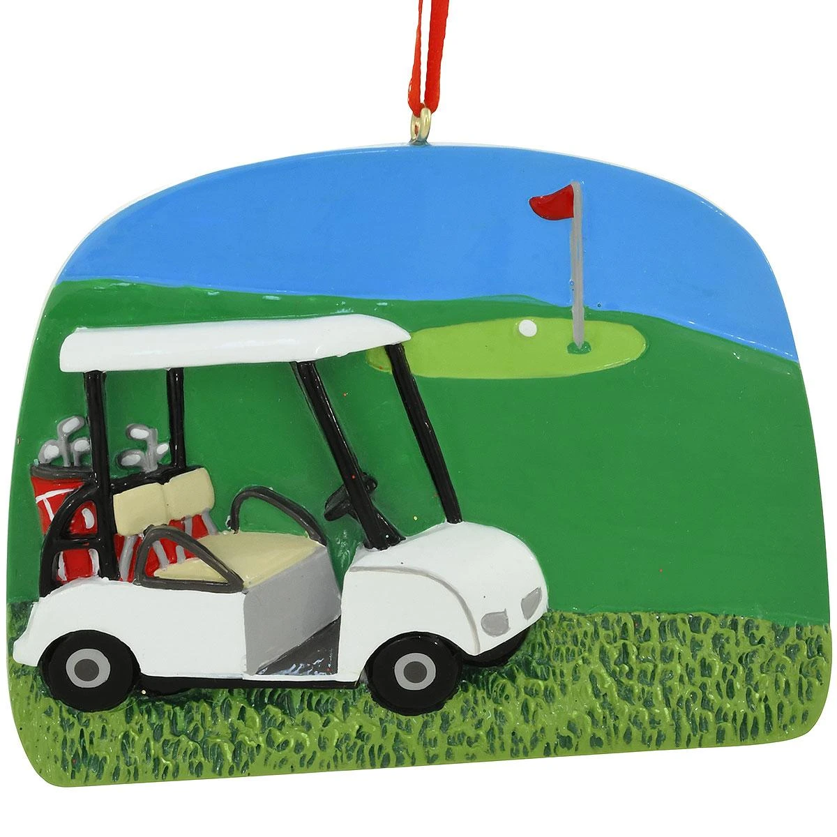 Personalized Golf Cart And Course Resin Ornament 4 Personalized Golf Cart And Course Resin Ornament - Image 2