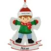 Personalized Snow Angel Boy Ornament
