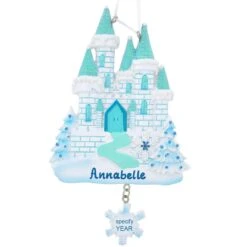 Personalized Ice Castle Ornament