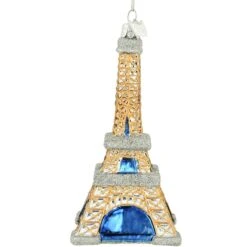 Eiffel Tower 5 Inch Glass Ornament