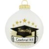 Personalized Grad Cap And Diploma White Glass Ornament -Holiday Decoration Store 1213389 web 1.default