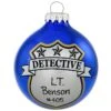 Personalized Detective Badge Blue Glass Ornament -Holiday Decoration Store 1213391 web 1.default