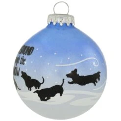 Dachshund Through Snow Sparkle Ornament -Holiday Decoration Store 1213406 web 3