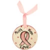 Breast Cancer Hope Ceramic Ornament
