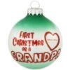 Personalized First Christmas As Grandpa 2 Tone Green And Opal Glass Ornament 1 Personalized First Christmas As Grandpa 2 Tone Green And Opal Glass Ornament -Holiday Decoration Store 1213514 web 1.default