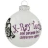 X-Ray Tech White Opal Glass Ornament