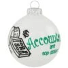 Accountant White Opal Glass Ornament -Holiday Decoration Store 1213527 web 1.default