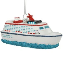 Personalized Cruise Ship With Waves Glass Ornament 7 Personalized Cruise Ship With Waves Glass Ornament -Holiday Decoration Store 1214076 web 3