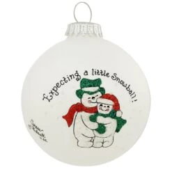 Little Snowball Teresa Thibault Glass Ornament