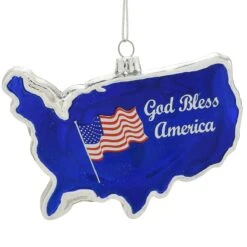 USA God Bless America Glass Ornament -Holiday Decoration Store 1215295 web 2