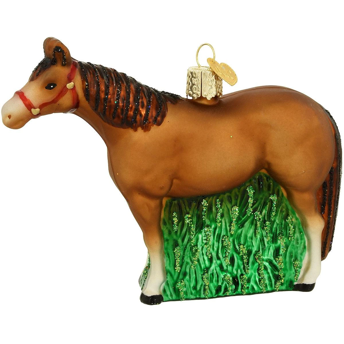 Quarter Horse Glass Ornament 3 Quarter Horse Glass Ornament