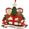 Personalized Biracial Couple Opening Gifts Resin Ornament -Holiday Decoration Store 1217463 web 1.default