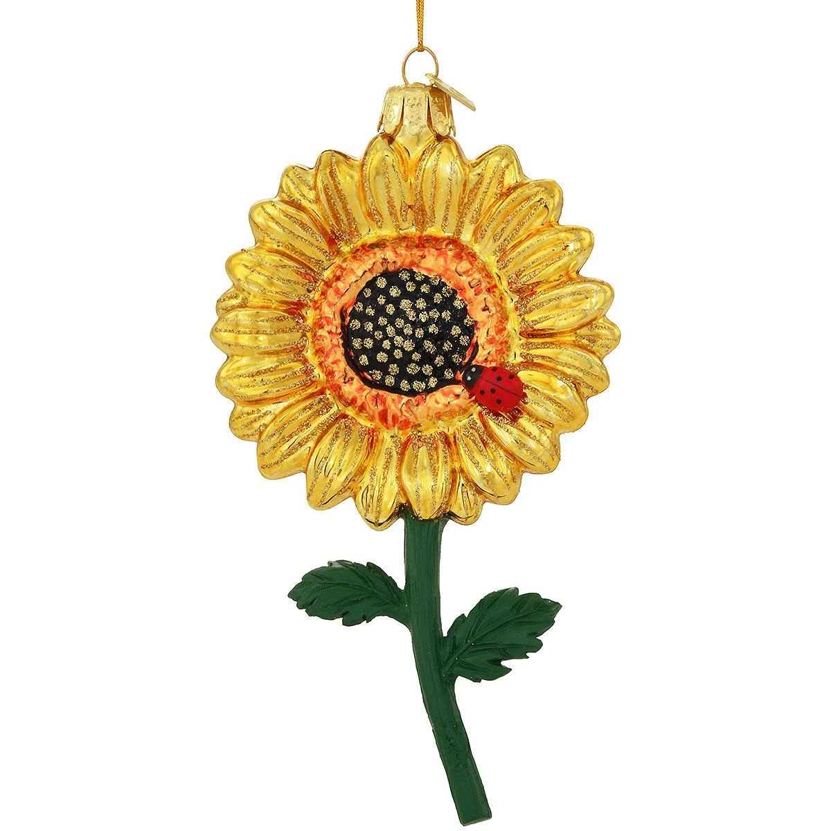 Sunflower Glass And Resin Ornament 3 Sunflower Glass And Resin Ornament