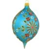 Aqua Blue With Flowers 5 Inch Oval Teardrop Glass Ornament 1 Aqua Blue With Flowers 5 Inch Oval Teardrop Glass Ornament -Holiday Decoration Store 1219106 web 1.default