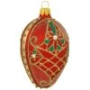 Egg Red Matte With Gold Designs 3.75 Inch Glass Ornament 2 Egg Red Matte With Gold Designs 3.75 Inch Glass Ornament -Holiday Decoration Store 1219112 web 1.default