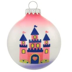 Personalized Princess Castle Glass Ornament -Holiday Decoration Store 1219403 web 3
