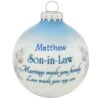 Personalized Son-In-Law Glass Ornament -Holiday Decoration Store 1219414 web 1.default